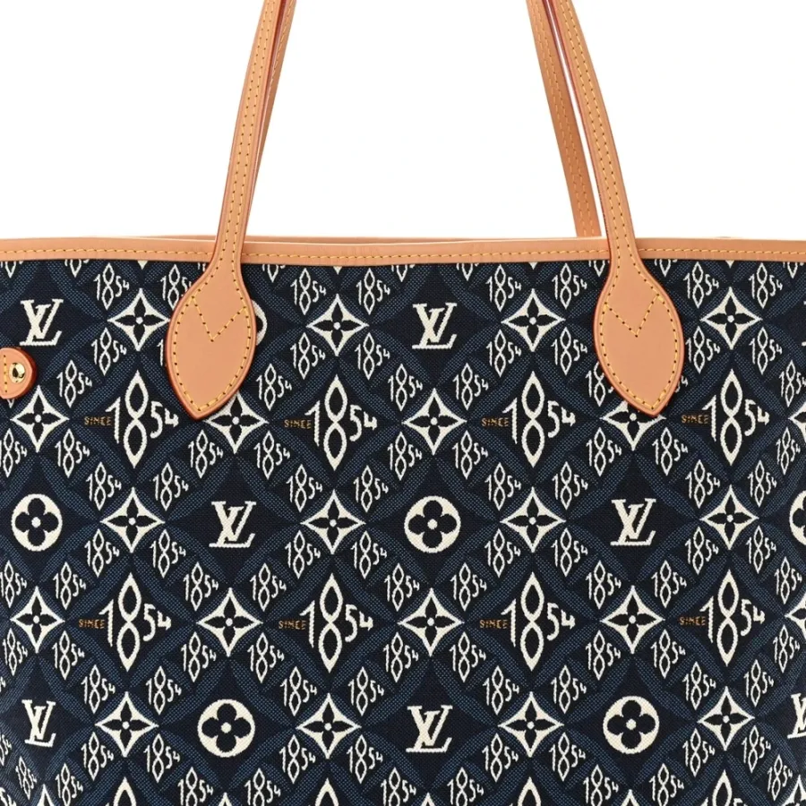 Louis Vuitton Neverfull MM Blue Jacquard Since 1854