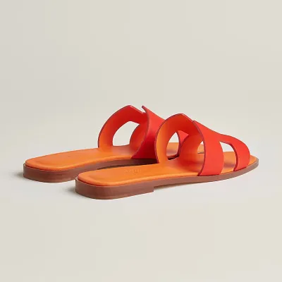 HERMES Oran orange Slippers