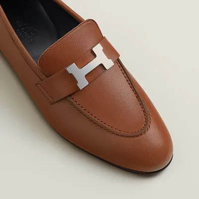 HERMES Paris Brown Loafers