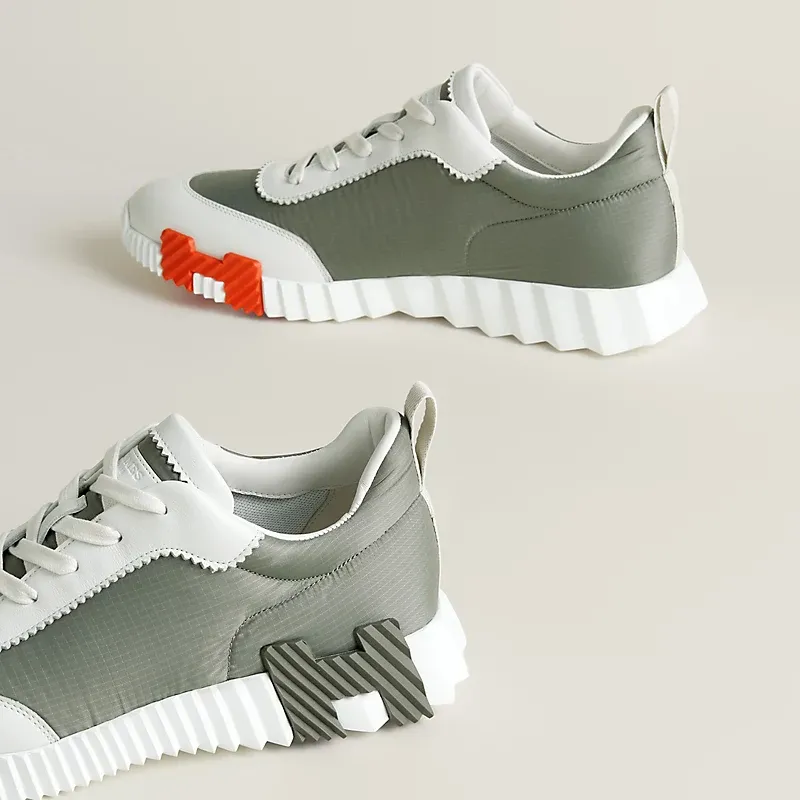 HERMES Green Sneakers Bouncing Sports Shoes