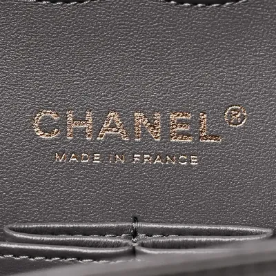 Grey Quilted Chanel Bag Quilted Lambskin Leather Crossbody Bags