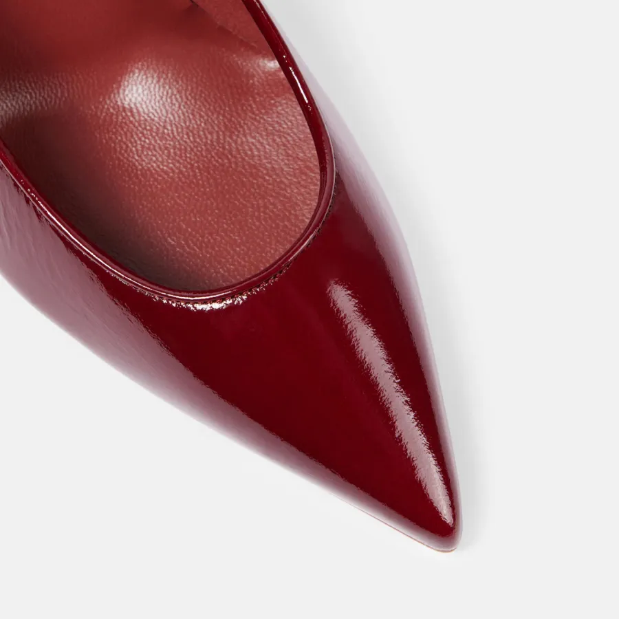 Christian Louboutin Patent leather red pointed stiletto heels