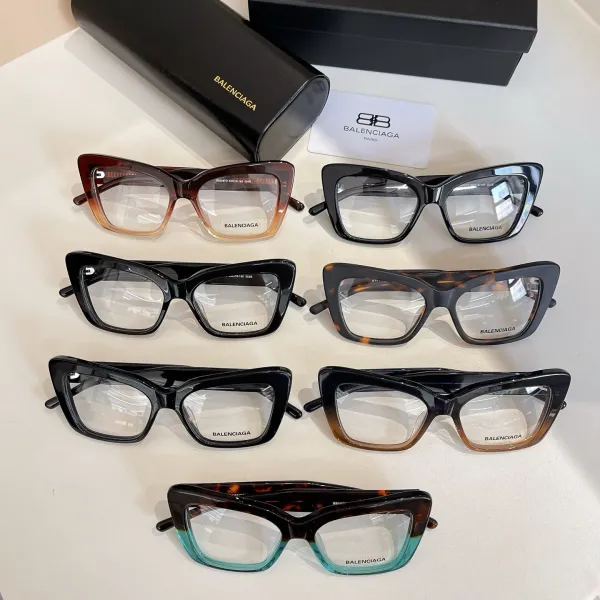 Balenciaga glasses black brown/leopard/leopard cyan/black silver/black gold/gradient brown color Size 55口20-135 - Image 7