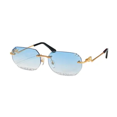 Cartier glasses blue pink/blue gold/blue silver/grey/grey orange/black/brown/purple gold/purple silver/green color Size 58口15-135