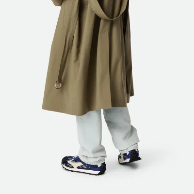 Bottega Veneta Orbit Sneakers In Blue/White Suede/Technical Fabric/Mesh Lace-Up Sneaker