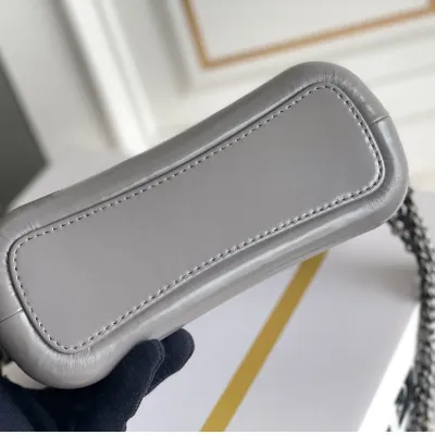 Chanel Grey Bag Quilted Calfskin Leather Shoulder Bags Crossbody Bags