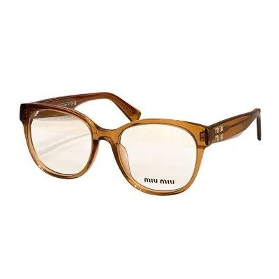 Miu Miu Boston frame glasses white/black white/black/black gold/leopard/tawny/leopard brown color Size 54口19-145