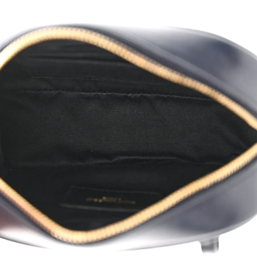 Saint Laurent Small Lou Belt Bag Deep Marine Monogram Calfskin Matelasse Leather Gold Hardware