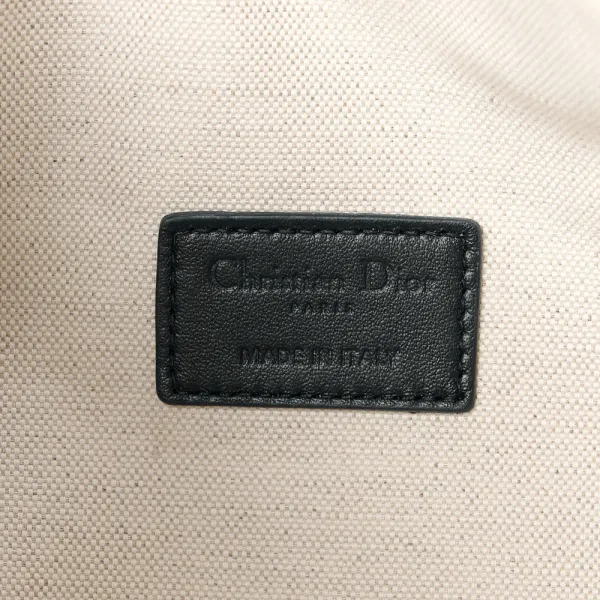 Dior Medium DiorTravel Nomad Pouch Blue Oblique Canvas Gold Hardware - Image 2