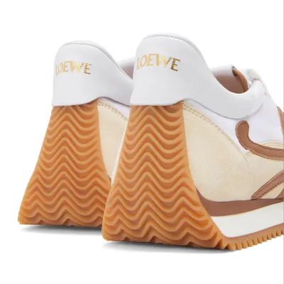LOEWE Nylon and suede smooth sneakers