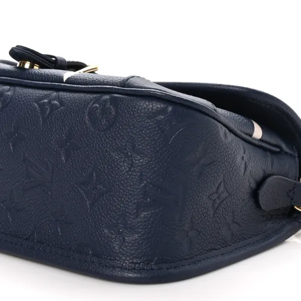 Louis Vuitton Diane PM Navy/Creme Giant Monogram Empreinte Leather - Image 4