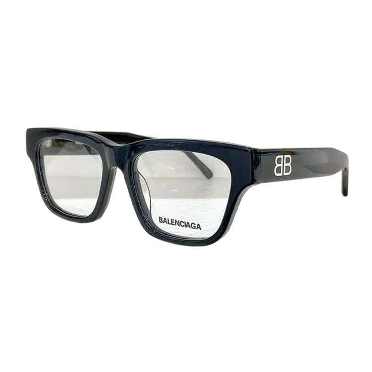 Balenciaga square frame glasses black silver/leopard cyan/coffee/black gold/blue brown/black yellow color Size 53口18-145