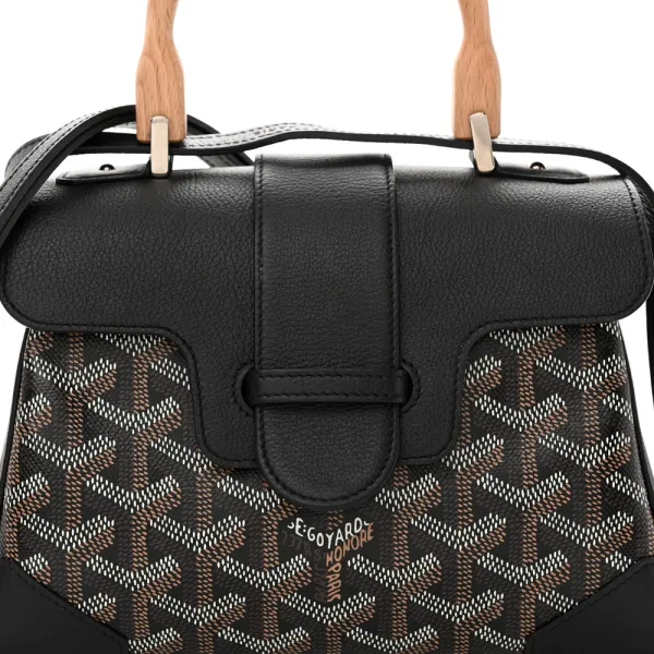 Goyard Mini Saigon Black Goyardine Canvas Silver Hardware - Image 8