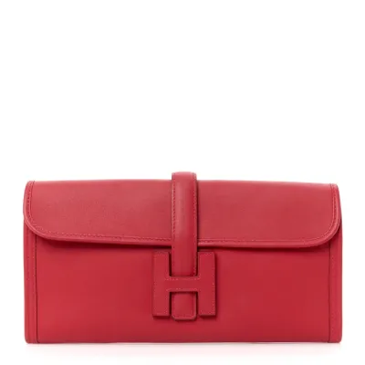 Hermès Jige Elan 29 Clutch Rouge Tomate Swift Leather