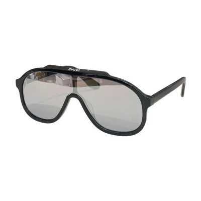 Gucci Pilot shape glasses orange/black/brown/leopard red/leopard brown/silver color Size 99口1-145