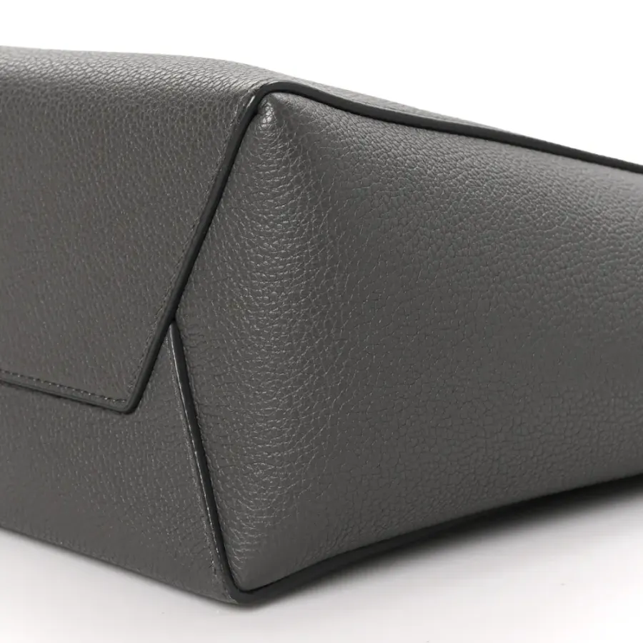 Celine Small Sangle Bucket Bag Kohl Soft Grained Calfskin Leather Gold Hardware