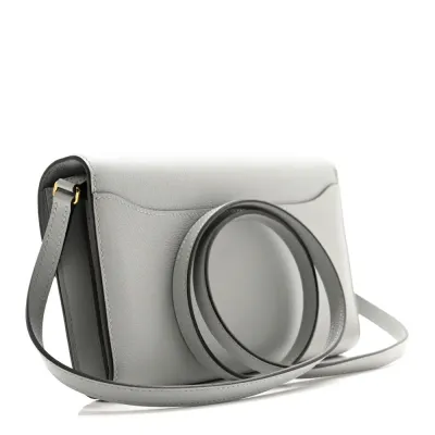 Hermès Constance Wallet To Go Bleu Glacier Evercolor Leather Gold Hardware