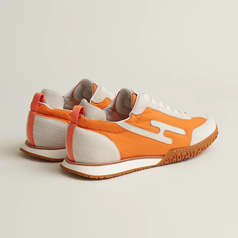 HERMES Jet Sneakers Oranage Sports Shoes