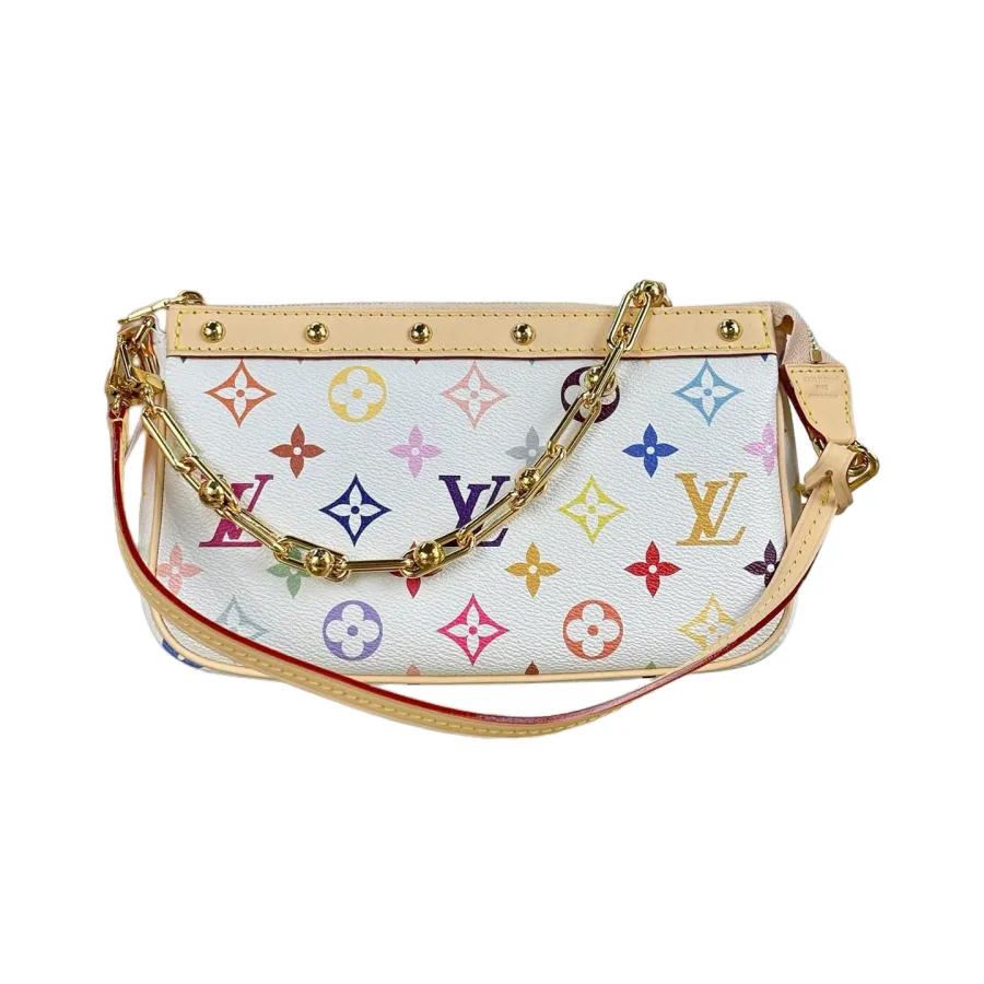 Louis Vuitton x Murakami Takashi Pochette Accessoires Multicolor White/Black With Gold/Silver Hardware