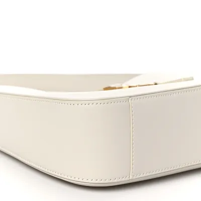 Saint Laurent Medium Le 5 À 7 Hobo Crema Soft Smooth Calfskin Leather Gold Hardware