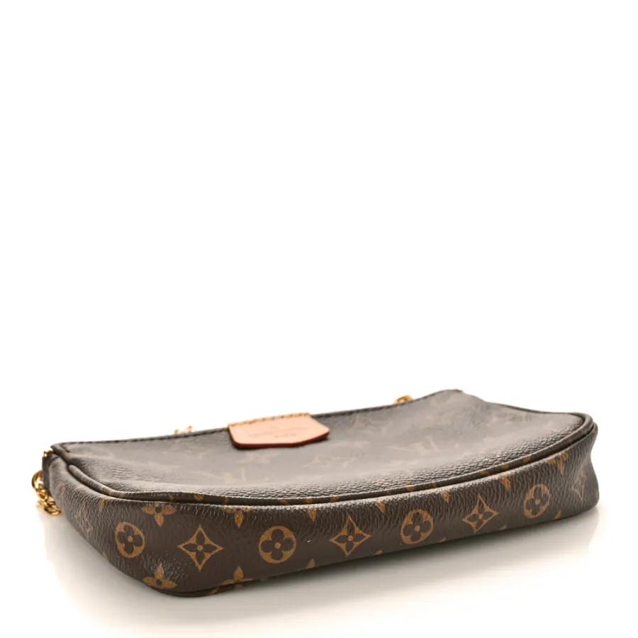 Louis Vuitton Multi Pochette Accessories Mini Pochette Monogram Canvas Gold Hardware