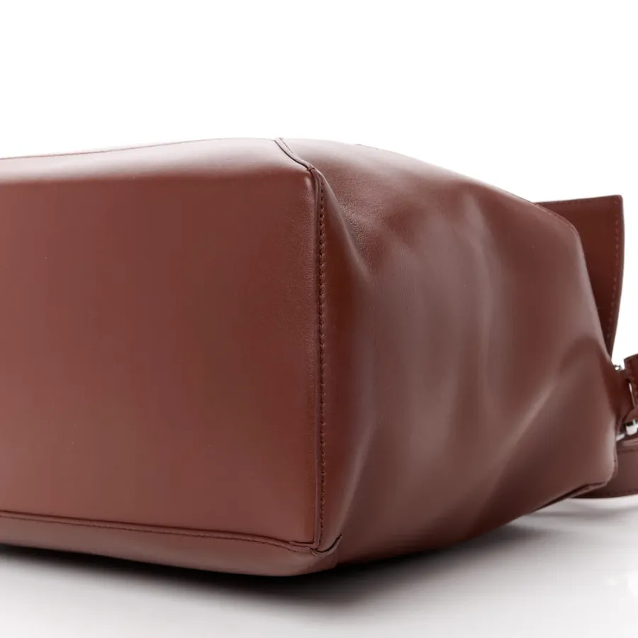 Loewe Puzzle Bag Large Brownie Shiny Calfskin Leather