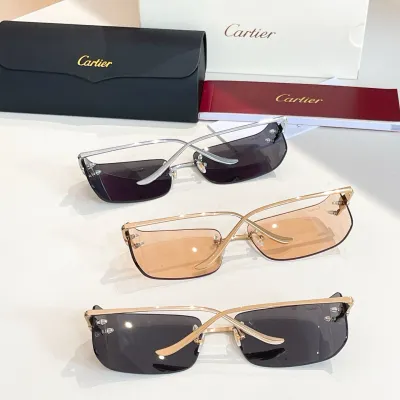 Cartier glasses black gold/apricot/black silver color Size 71口18 115