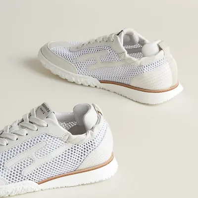 HERMES Jet Sneakers White Sports Shoes