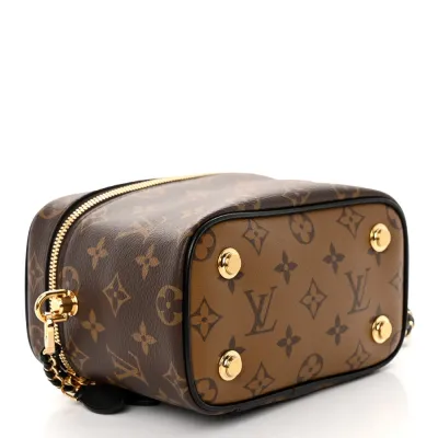 Louis Vuitton Vanity PM Reverse Monogram Canvas Gold Hardware