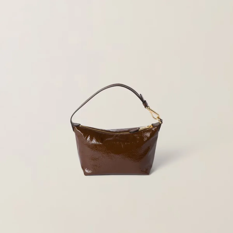 Miu Miu Oil-Wax Coated Leather Brown﻿ Top-Handle Bags