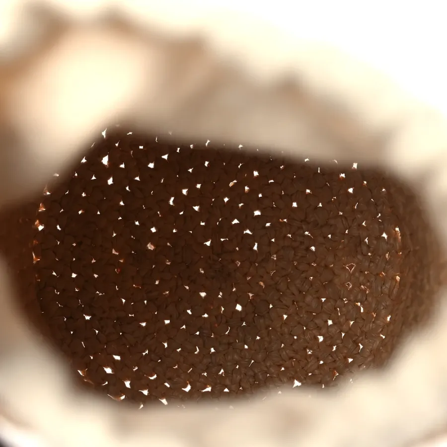 Loewe Paula’s Ibiza Bucket Bag Medium Natural/Tan Calfskin Leather & Raffia