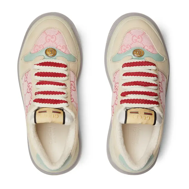 Gucci Screener series women's sports shoes pink Sneakers