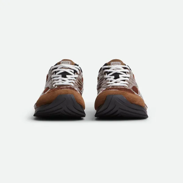 Bottega Veneta Orbit Sneakers In Brown Suede/Technical Fabric/Mesh Lace-Up Sneaker - Image 2