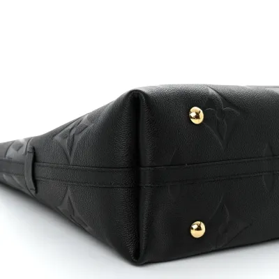 Louis Vuitton CarryAll MM Black Giant Monogram Empreinte Leather