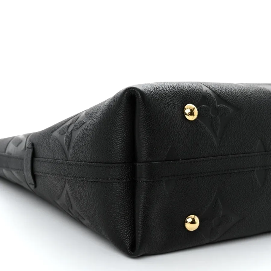 Louis Vuitton CarryAll MM Black Giant Monogram Empreinte Leather