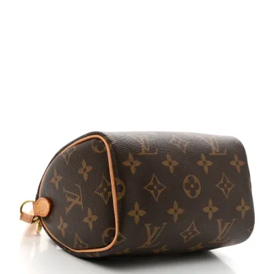 Louis Vuitton Nano Speedy BB Monogram Canvas Gold Hardware