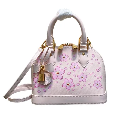 Louis Vuitton x Murakami Takashi Alma BB Pink Cowhide Leather Gold Hardware