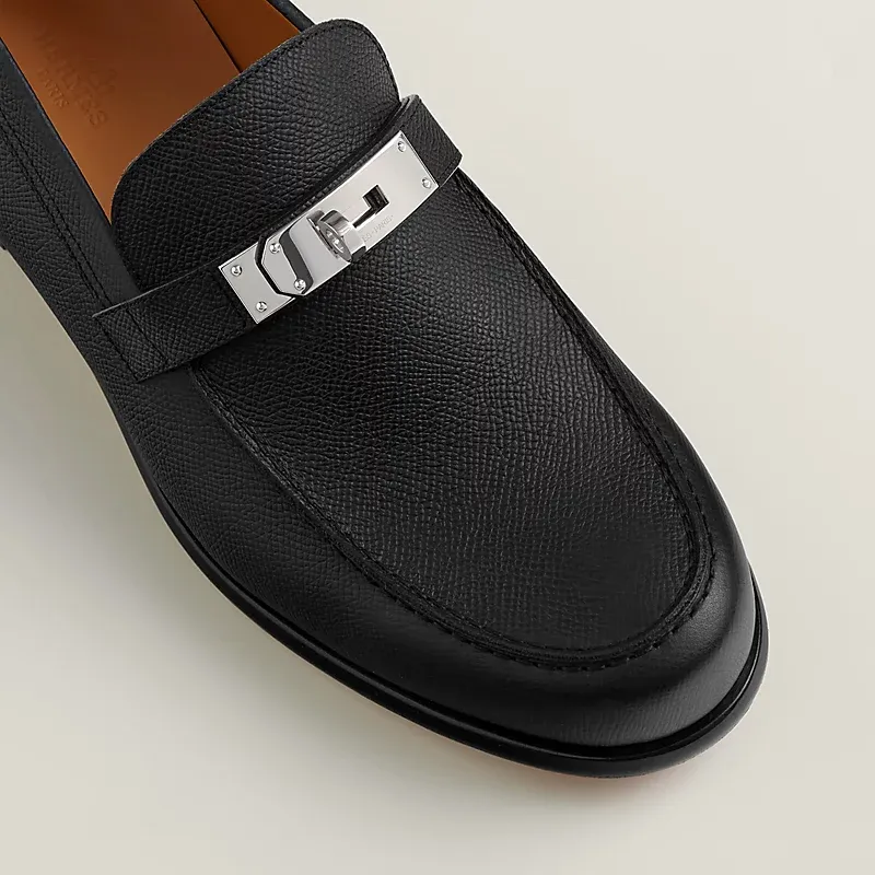 HERMES Destin Black Loafers