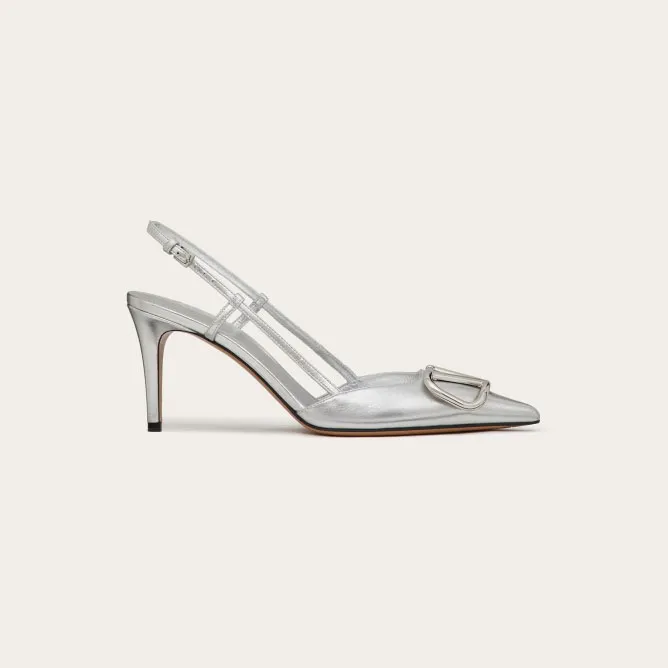 VALENTINO Laminated leather strappy Heels (8cm)