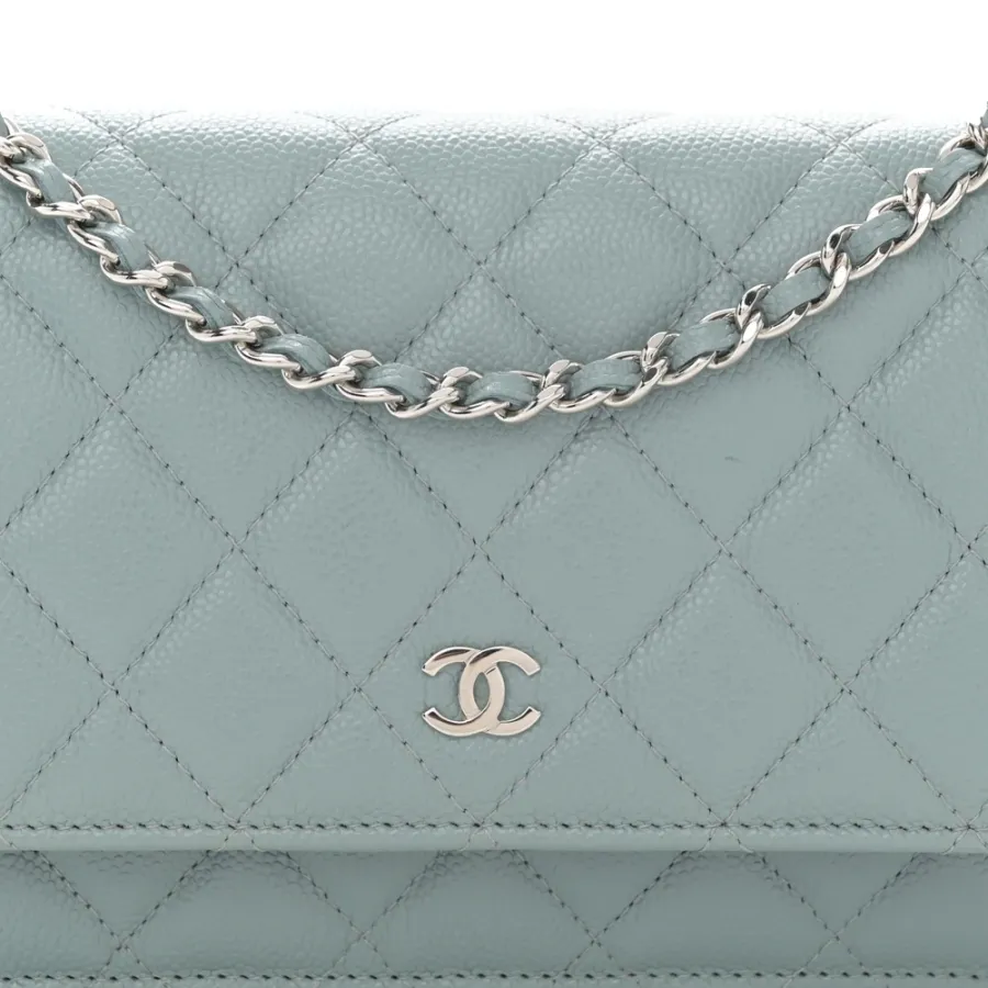 Chanel WOC in Light Blue – Quilted Elegance