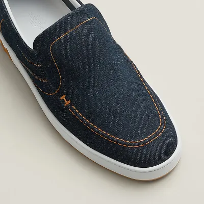 HERMES Kiddy blue Loafers