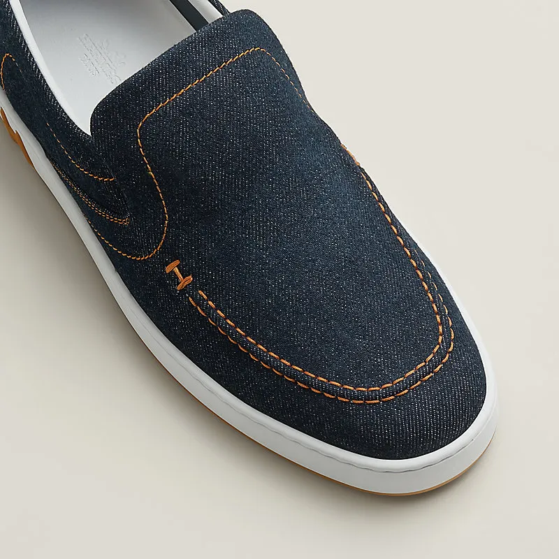 HERMES Kiddy blue Loafers
