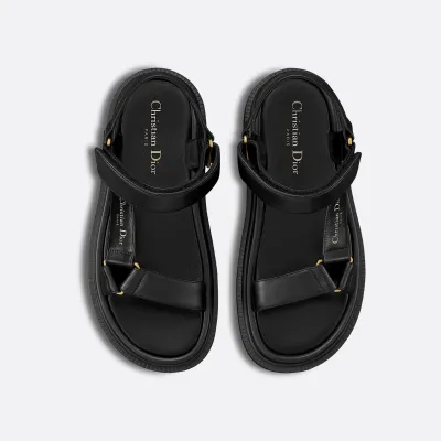 Dior black thick bottom Sandal