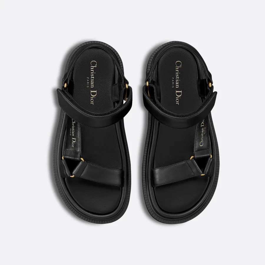 Dior black thick bottom Sandal