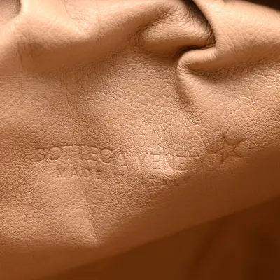 Bottega Veneta Oversized The Pouch Clutch Nude Smooth Butter Calf Leather