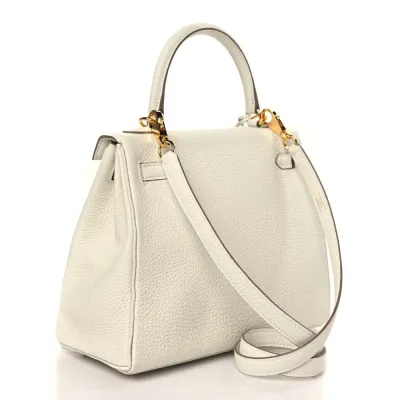 Hermès Kelly Retourne 25 Mushroom Togo Leather Gold Hardware