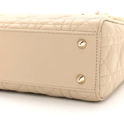 Dior Small My ABCDior Lady Dior Corda Cannage Lambskin Leather Gold Hardware