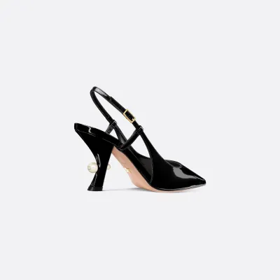 Dior black stiletto heels pointy high heels shoes