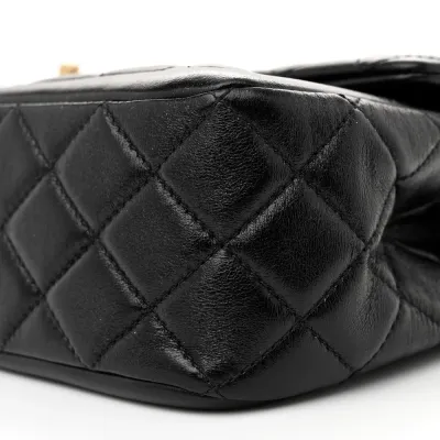 Grade Handbags | Black Quilted Luxury Designer Bag