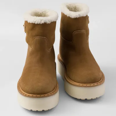 PRADA Suede leather ankle boots
